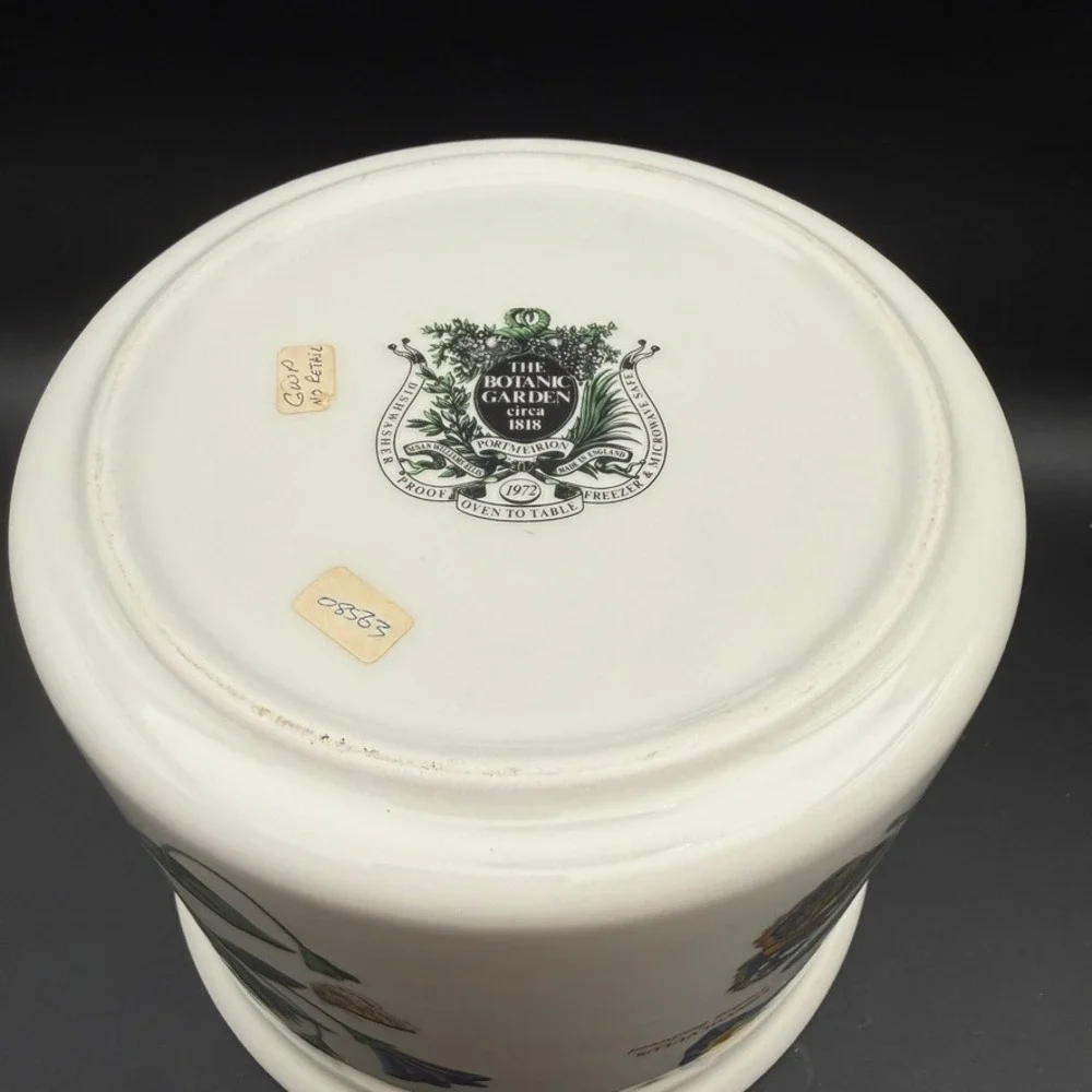 Vintage Portmeirion Botanic Garden Bindweed Canister 7